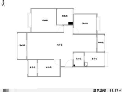 3室2厅2阳台 江东小康城户型图