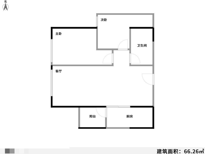 3室2厅1阳台 中海学府路8号户型图