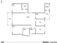 5室2廳2陽臺 翡翠灣戶型圖