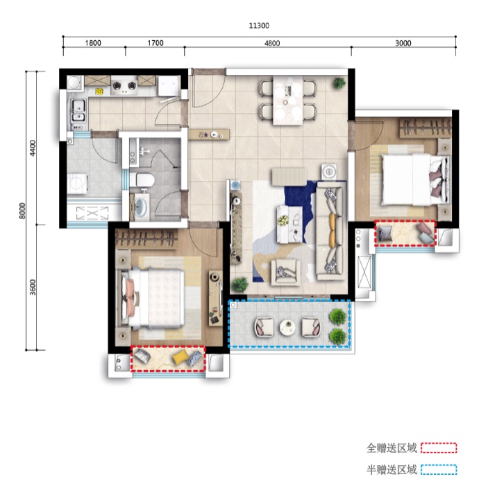 七彩云南古滇名城林云里戶型圖