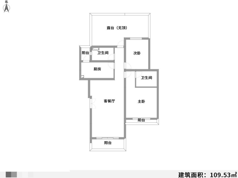 3室3厅1阳台 云南艺术家园户型图