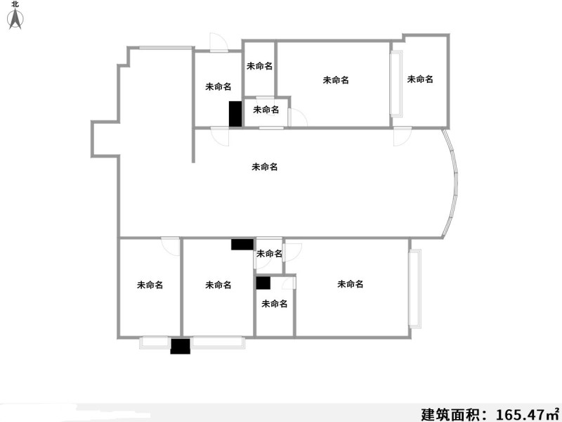 5室2廳2陽臺 春之城戶型圖