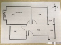3室2廳1陽臺 田壩小區(qū)戶型圖