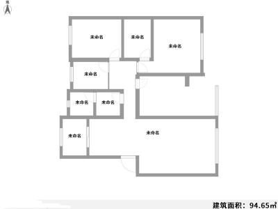 3室2厅1阳台 江东花园二期户型图