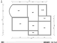 3室2廳1陽(yáng)臺(tái) 美璟欣城戶型圖