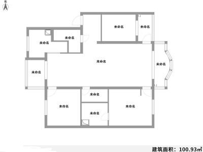 3室2厅1阳台 江东四季园户型图