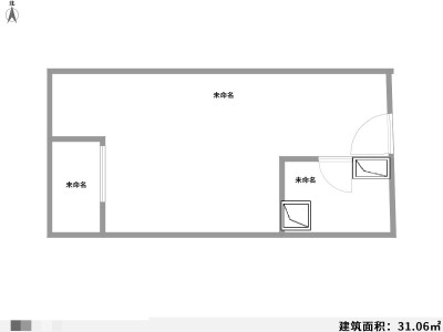 1室1阳台 万科金域国际公寓户型图