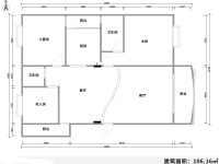 4室2廳2陽臺(tái) 華龍人家戶型圖