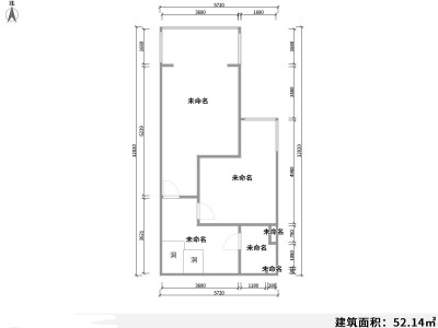 2室2廳1陽(yáng)臺(tái) 紅星國(guó)際檀宮戶型圖