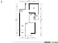 1室1廳1陽臺 禧瑞都戶型圖