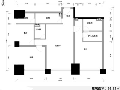 3室2廳1陽臺 空間俊園