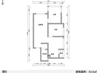 2室2廳1陽臺 候谷花園戶型圖