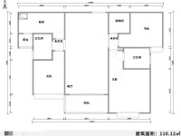 3室2廳1陽(yáng)臺(tái) 麗水雅苑戶型圖