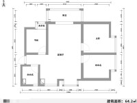 3室2廳1陽臺 麗水雅苑戶型圖