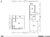 1室1廳1陽臺 麗水雅苑戶型圖
