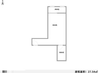 1室1廳 金呈北泰花園戶型圖