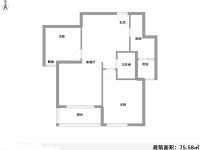 2室2廳2陽臺(tái) 實(shí)力郡城戶型圖
