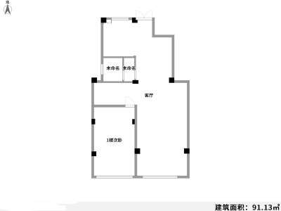 2室2廳 春天映象戶型圖