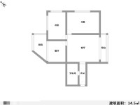 2室2廳1陽臺 江岸小區(qū)韻江里戶型圖