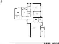 4室2廳2陽臺 金域緹香戶型圖