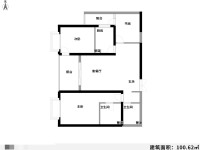 3室2廳2陽臺 濱江俊園塞納組團(tuán)戶型圖