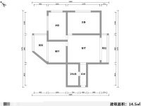 2室2廳1陽臺 江岸小區(qū)韻江里戶型圖