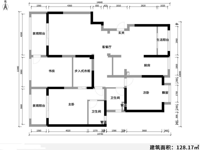 4室2廳2陽臺(tái) 紅星國際檀宮戶型圖