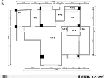 4室2厅 金林碧水户型图