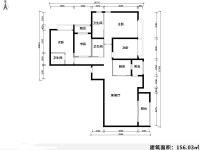 4室2廳2陽臺 金域緹香戶型圖