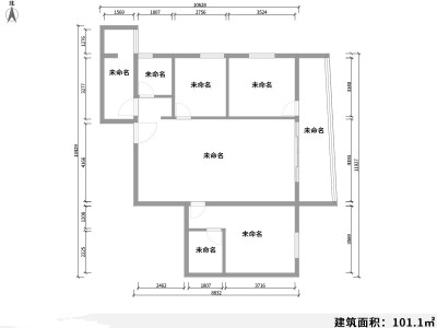 4室2廳 北辰財富中心戶型圖