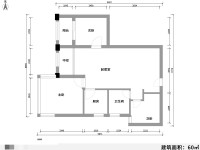 3室2廳1陽臺 候谷花園戶型圖
