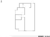 2室2廳2陽(yáng)臺(tái) 天怡峰景戶(hù)型圖