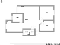 3室2廳2陽(yáng)臺(tái) 白龍小區(qū)戶型圖