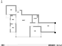 3室2廳 候谷花園戶(hù)型圖
