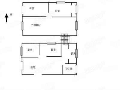 5室2廳2陽臺 頤園里戶型圖
