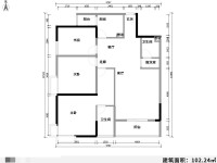 3室2廳2陽臺 東驤神駿一期戶型圖
