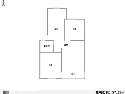 3室2厅1阳台 金沙小区户型图
