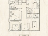 4室2廳2陽臺 經(jīng)投湖山望別墅戶型圖