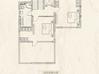 4室2廳2陽臺 經(jīng)投湖山望別墅戶型圖