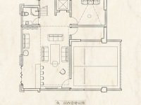 4室2廳2陽臺 經(jīng)投湖山望別墅戶型圖