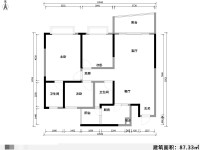 3室2廳2陽(yáng)臺(tái) 東驤神駿一期戶型圖