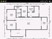3室2廳1陽臺 銀海櫻花語陽光里戶型圖