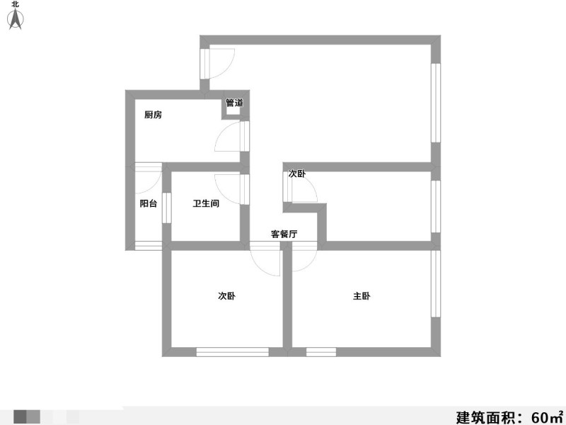 1室1厅1阳台 南亚未来城户型图