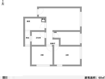 3室1厅1阳台 南亚未来城户型图
