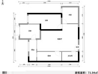 3室2廳1陽臺 俊發(fā)盛唐城未央郡（二期）戶型圖