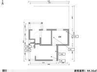 3室2廳1陽臺 東華小區(qū)戶型圖