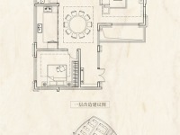 4室2廳2陽臺 經(jīng)投湖山望別墅戶型圖