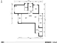 3室2廳2陽臺 俊發(fā)城紫薇苑A區(qū)戶型圖