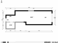 1室1廳1陽臺(tái) 萬宏國際一期戶型圖