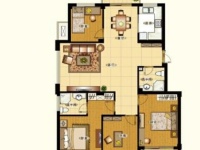 3室2廳1陽(yáng)臺(tái) 眾和東苑戶型圖